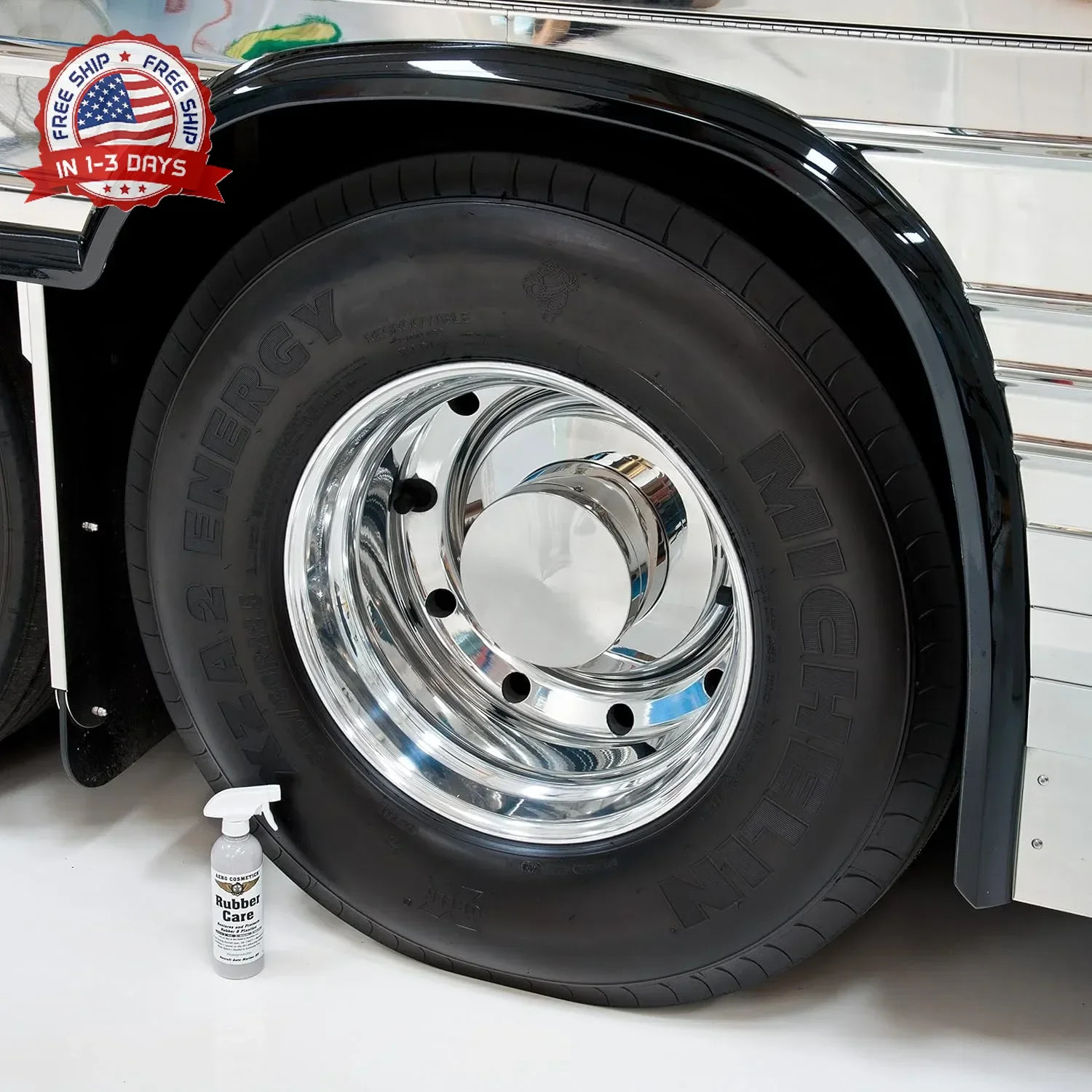 Ceramic Tire Dressing Protector, No Tire Shine, No Dirt or Brake Dust Attracting