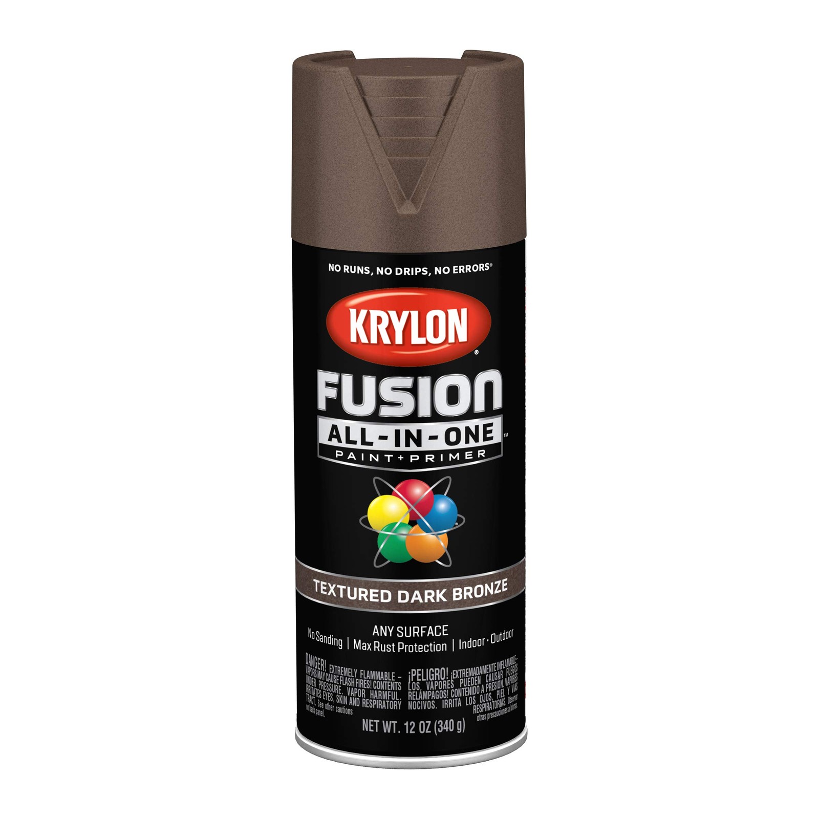 Krylon All In One Dark Bronze Spray Paint 12 Ounce Superior Adhesion Rust Pro…