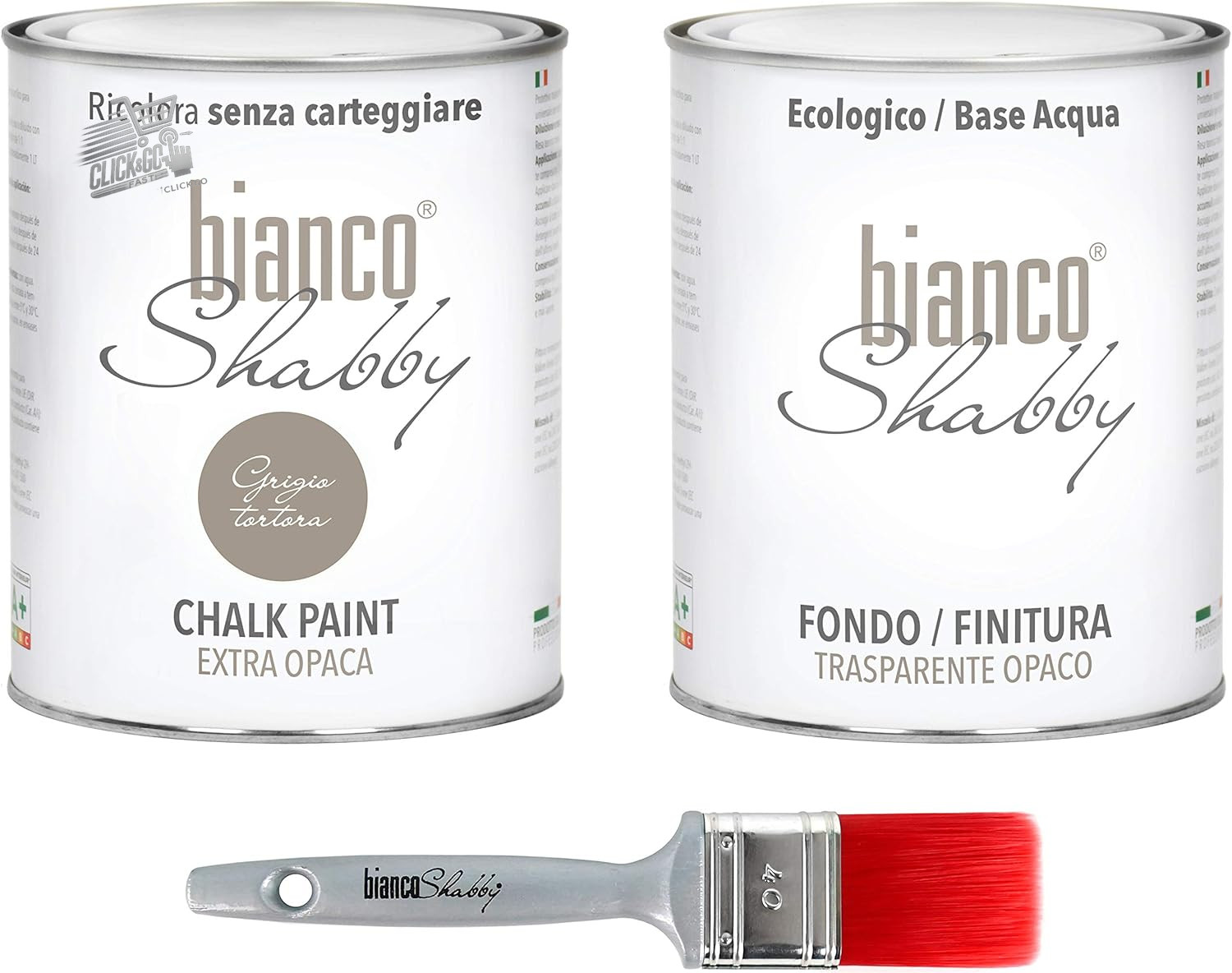 Shabby Chic Chalk Paint Grey Tortora Matte Wood Furniture Wall 1L