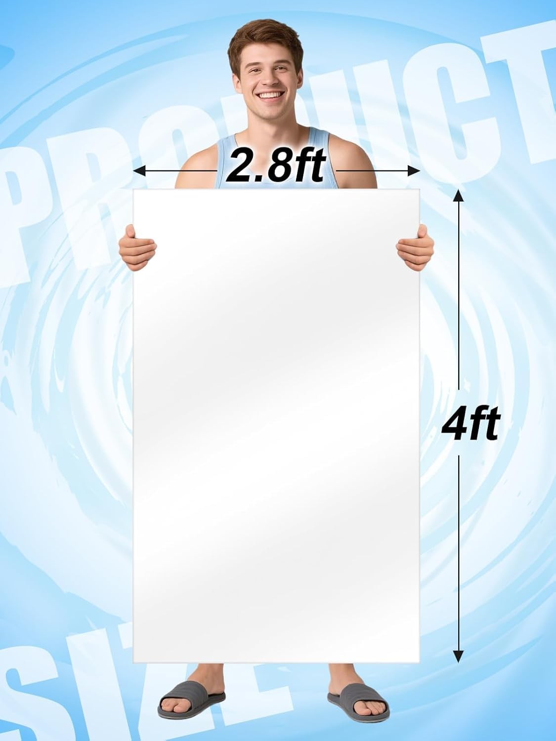 Aulock 4ft x 2.8ft Exlarge Pool Liner Repair Patch – Self-Adhesive Clear