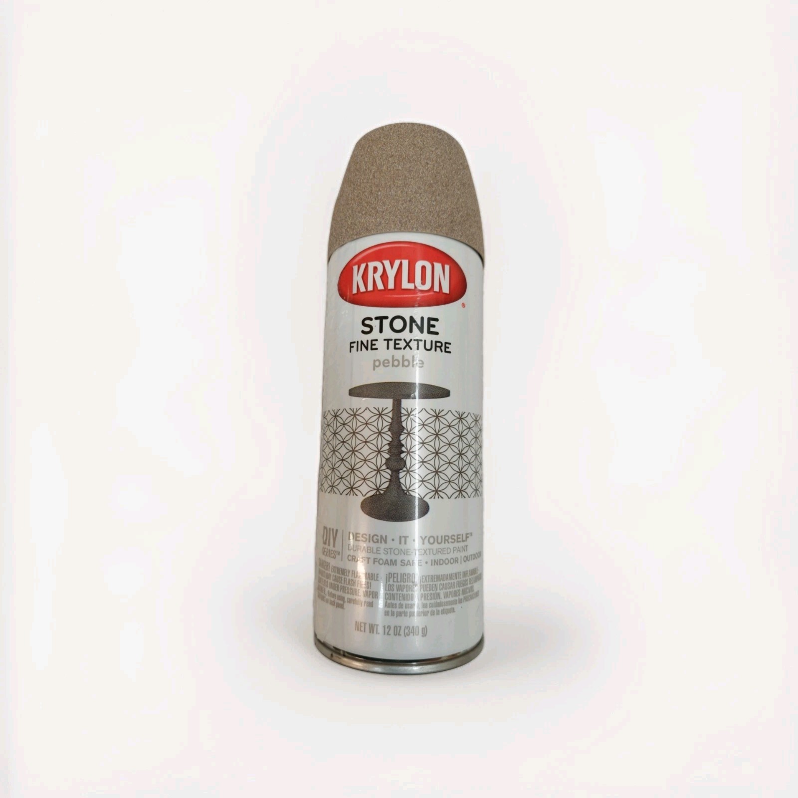 Krylon Stone Fine Texture Spray Paint Pebble 12 oz NEW