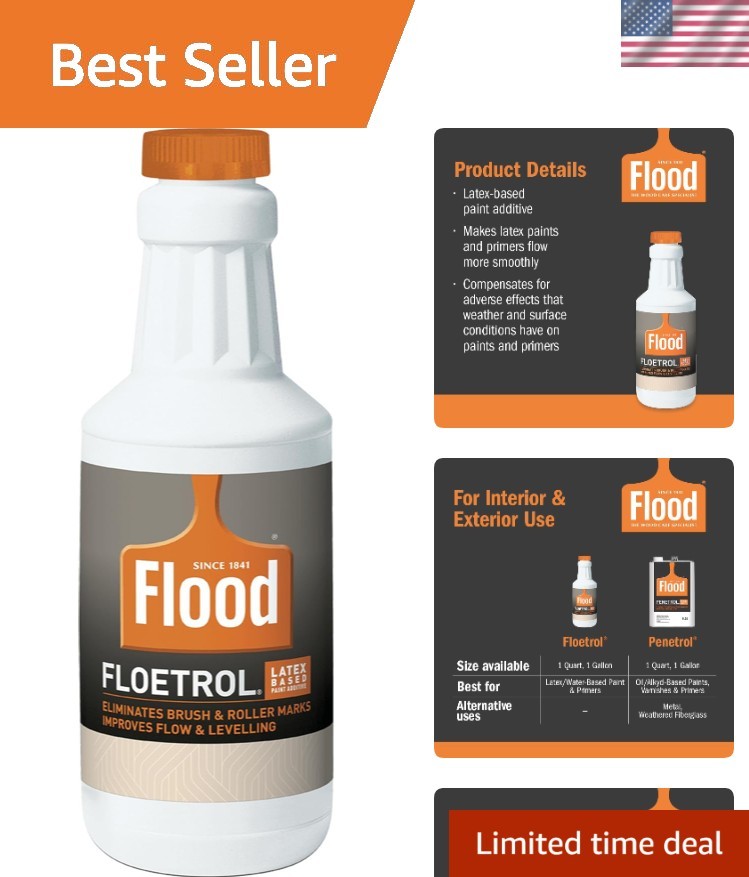 Washable Floetrol Clear Latex Paint Additive for Easy Clean-Up & Performance