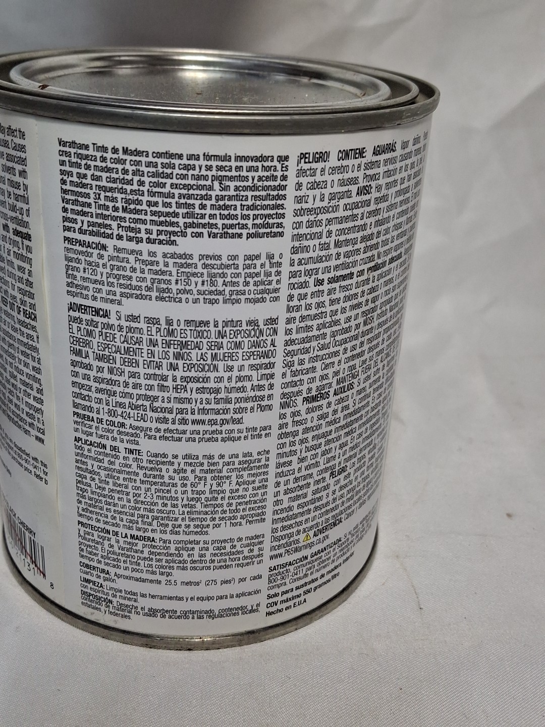 Varathane Quart BLACK CHERRY Fast Dry Wood Stain for Interior Furniture