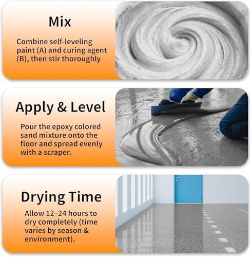 High-Gloss Epoxy Floor Paint – Self-Leveling, Wear-Resistant, Non-Slip, 35oz, Mu