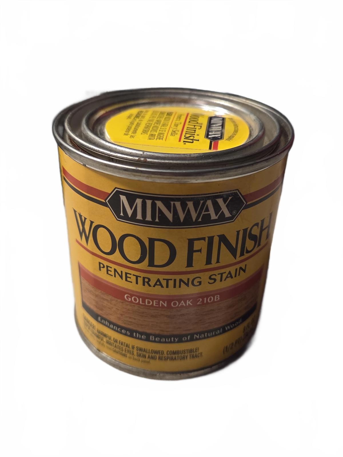 Minwax Wood Finish Penetrating Stain | Golden Oak Color – 210B – 1/2 Pint