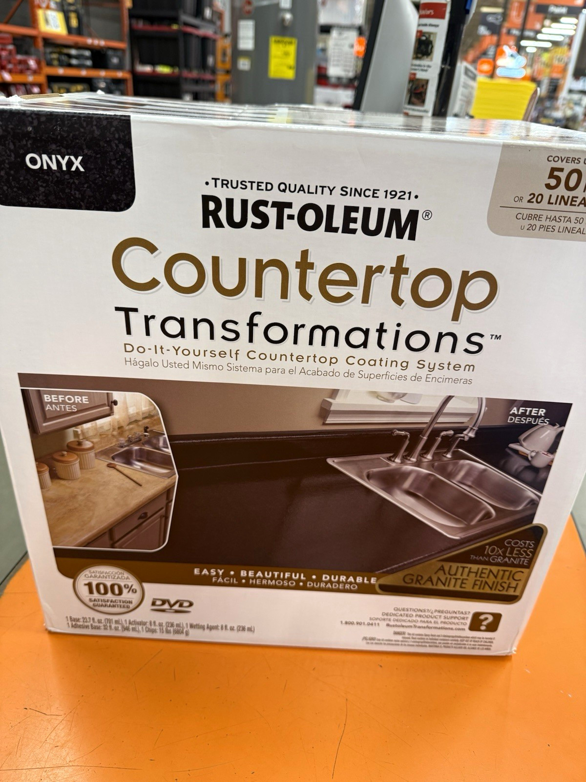 Rust-Oleum Countertop Transformations Onyx Gloss Kit 32 fl oz for Countertops