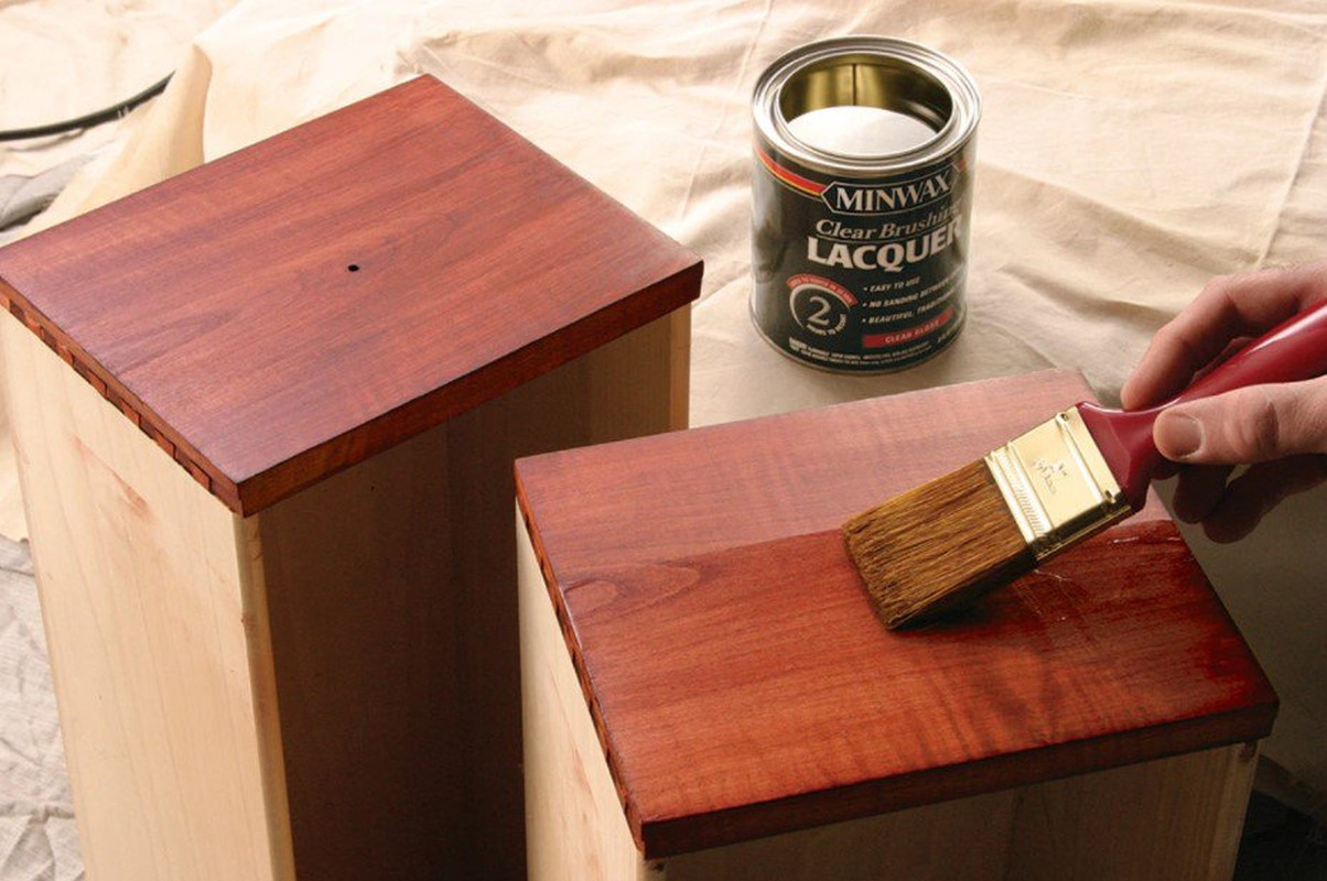 Semi-Gloss Clear Brushing Lacquer Finish Woodwork Furniture Doors Cabinets 1 Qt