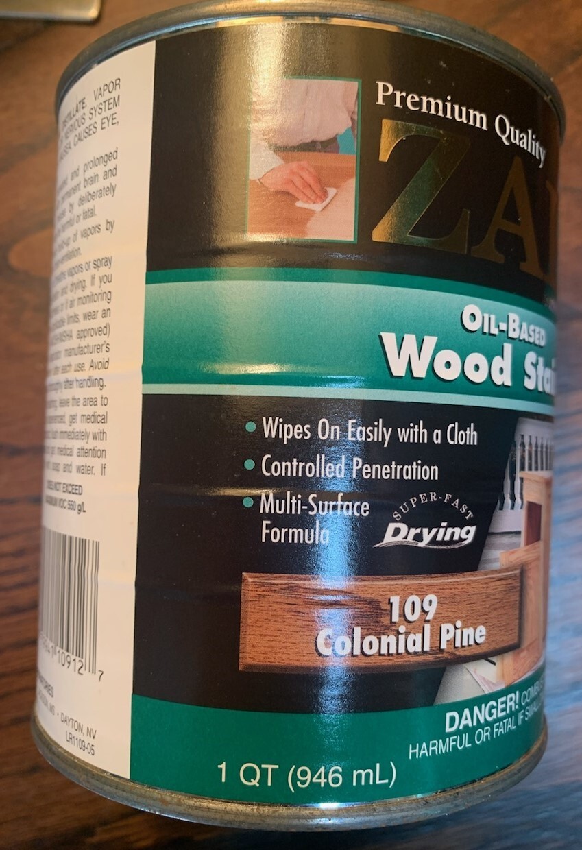 Zar Interior Stain, 109 COLONIAL PINE, Quart