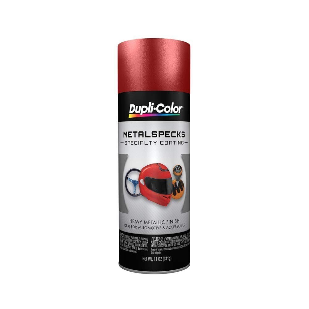 Dupli-Color EMS300007 Metal Specks Automotive Paint – Retro Red Spray Paint -…