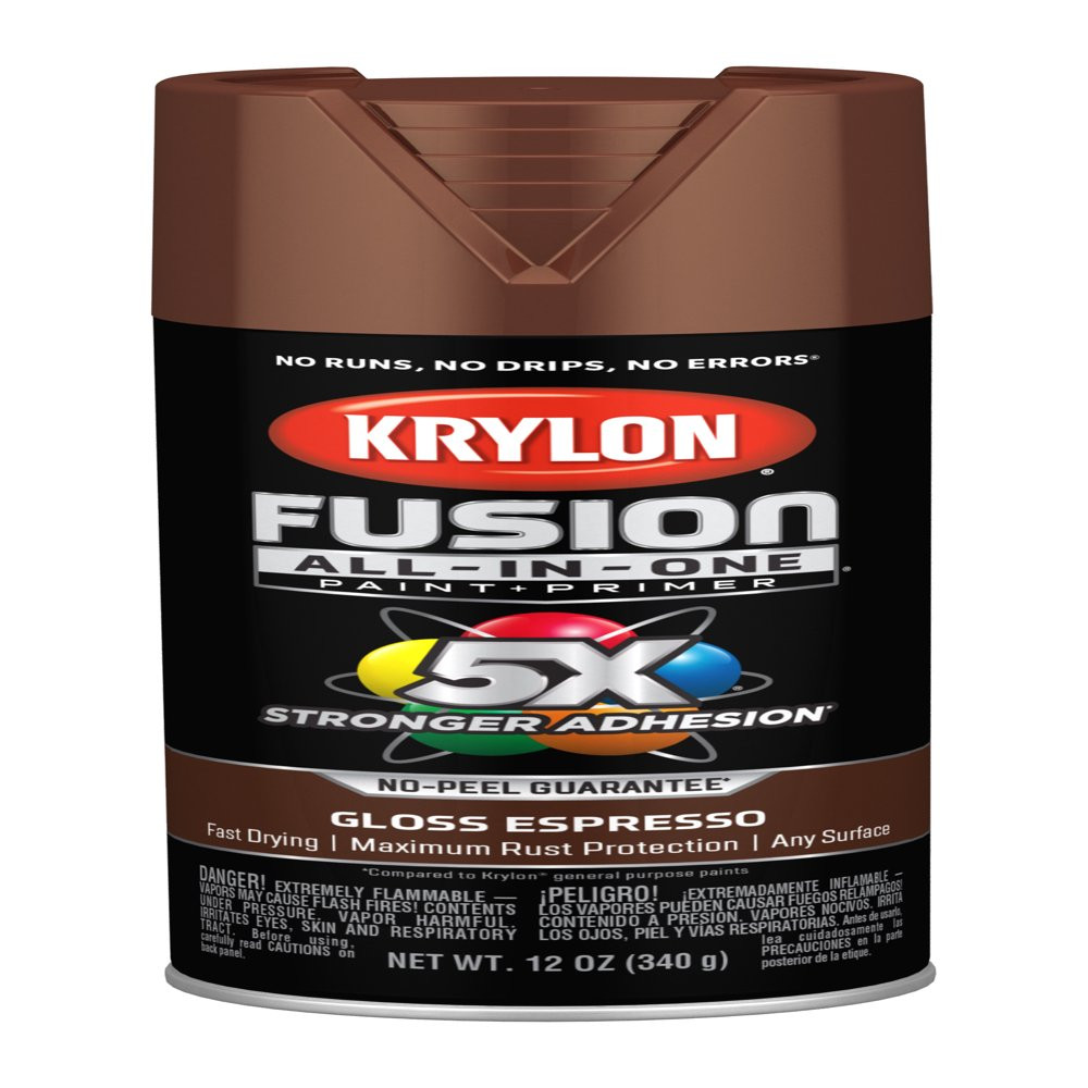 All Surfaces Rust Protection Gloss Espresso Spray Paint Without Sanding or Primi