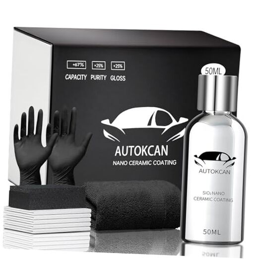 Nano Ceramic Coating for Cars, 10H High Gloss 50ML Anti-Scratch SiO2 Ceramic
