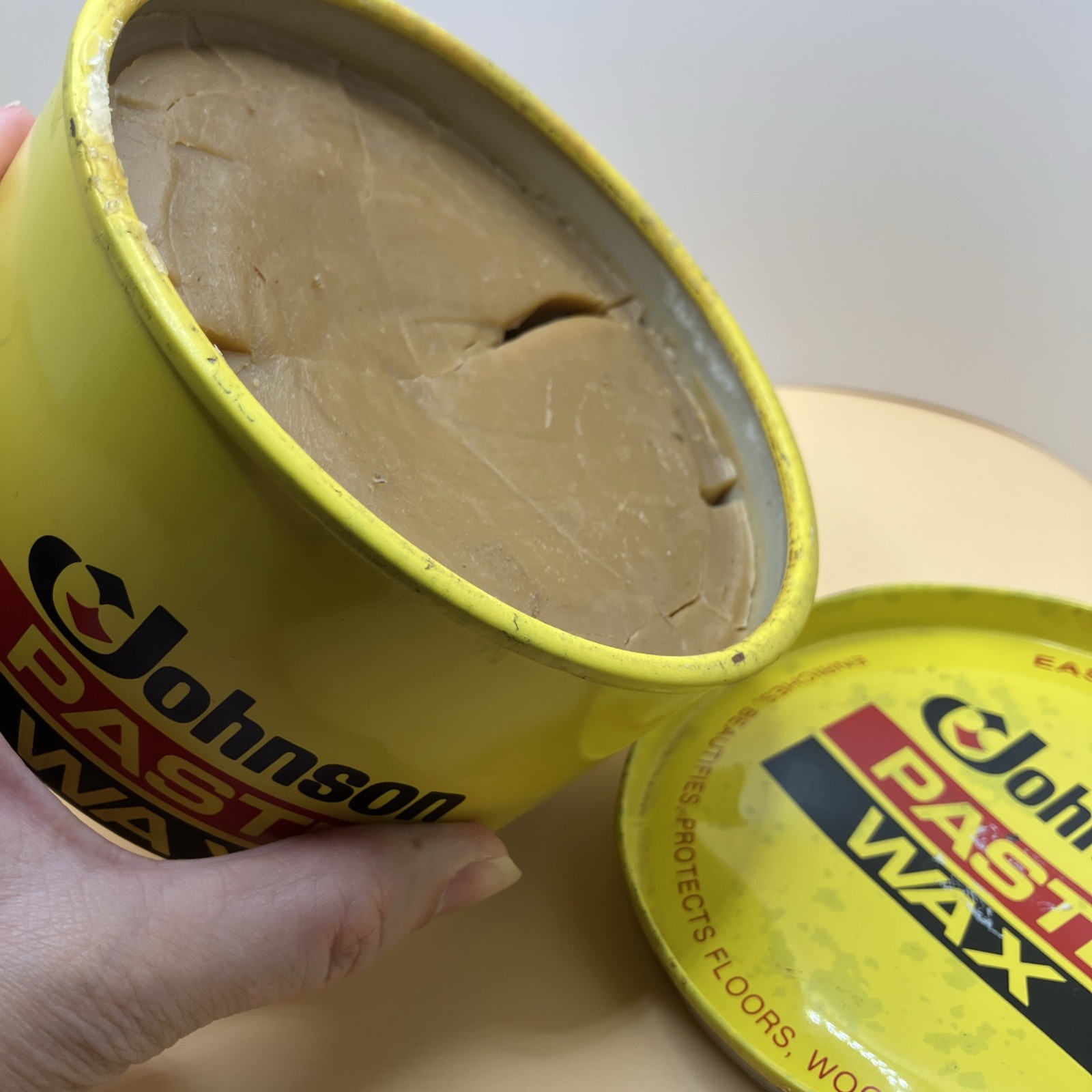 SC Johnson Paste Wax Original Formula 16 Oz ~ 95% Full, Discontinued