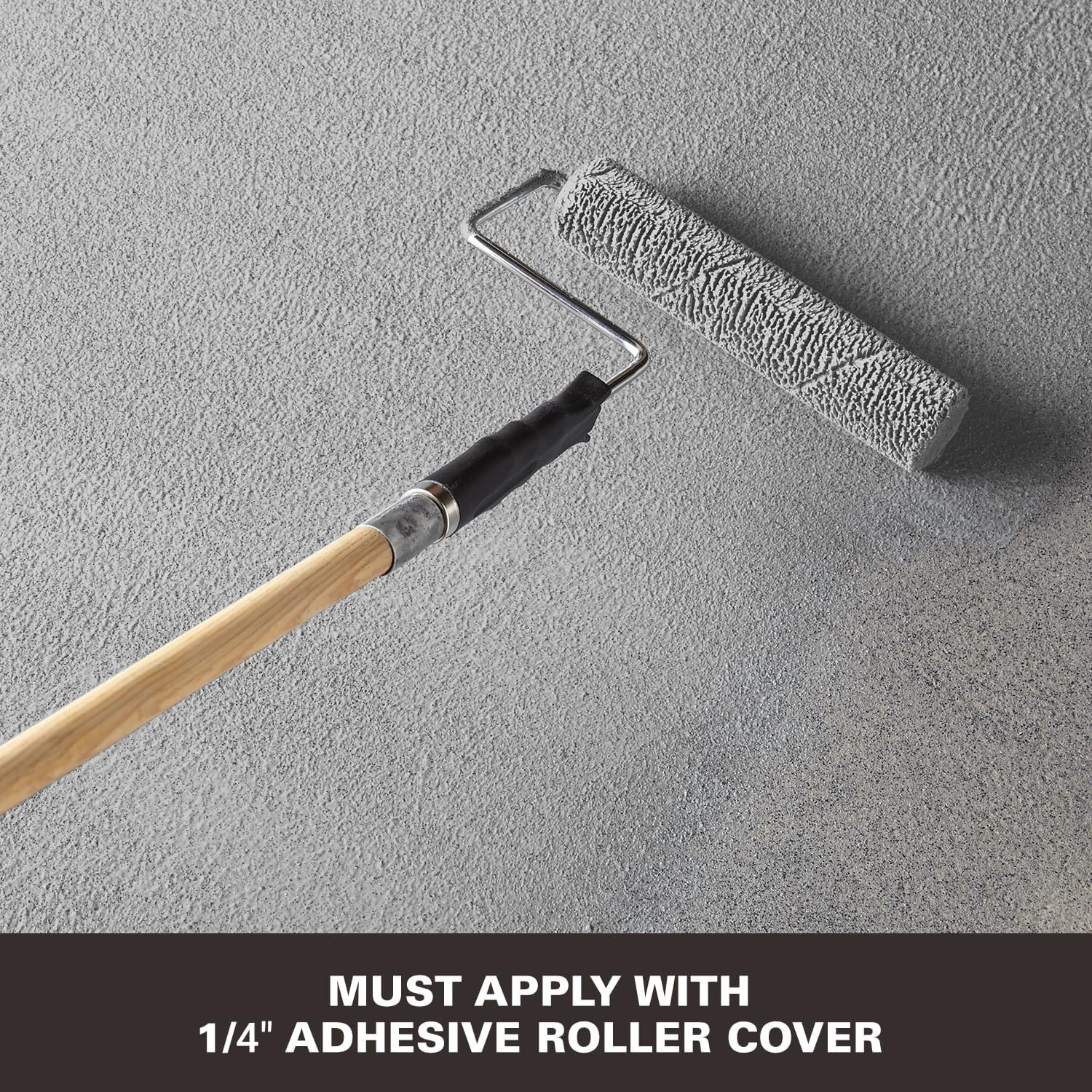 Decorative Concrete Coating, Slip-Resistant Gray Paint with Stone-Like Speckled