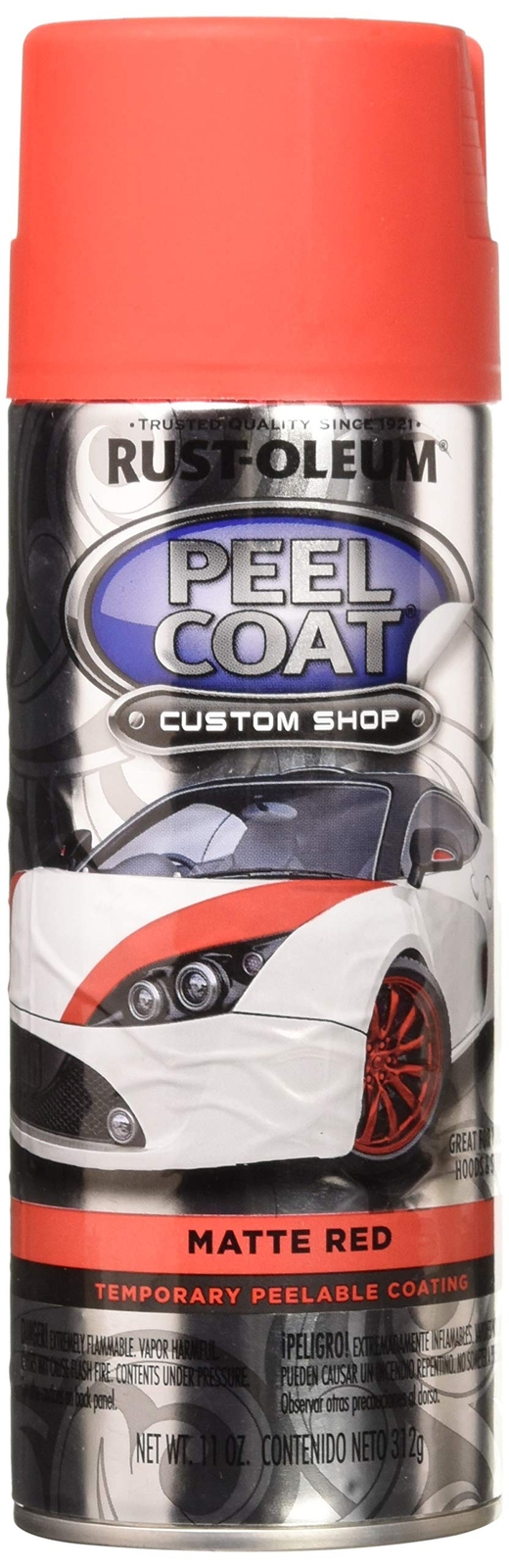 Rust-Oleum Peel COAT 11oz Red Matte Temporary Shoe Paint Easy Peel Off Finish