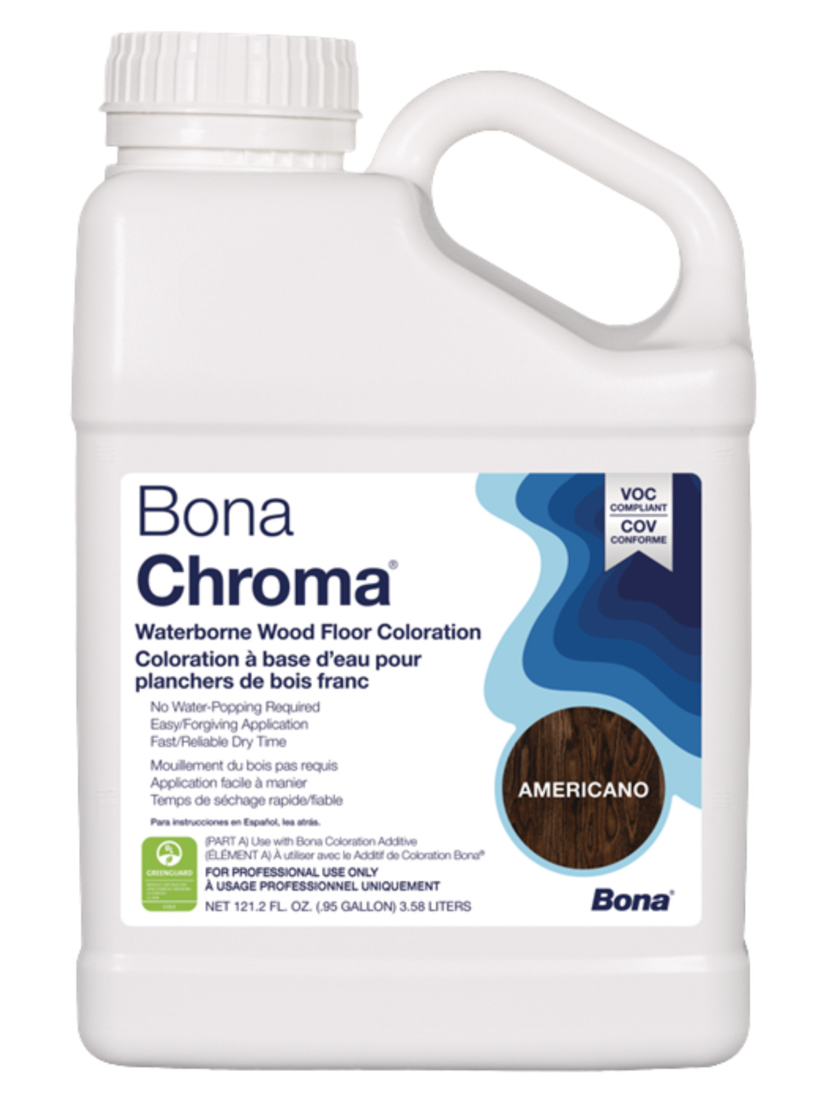 Bona Chroma Waterborne Wood Floor Colorations – ALL COLORS – 121.2 FL. Oz.