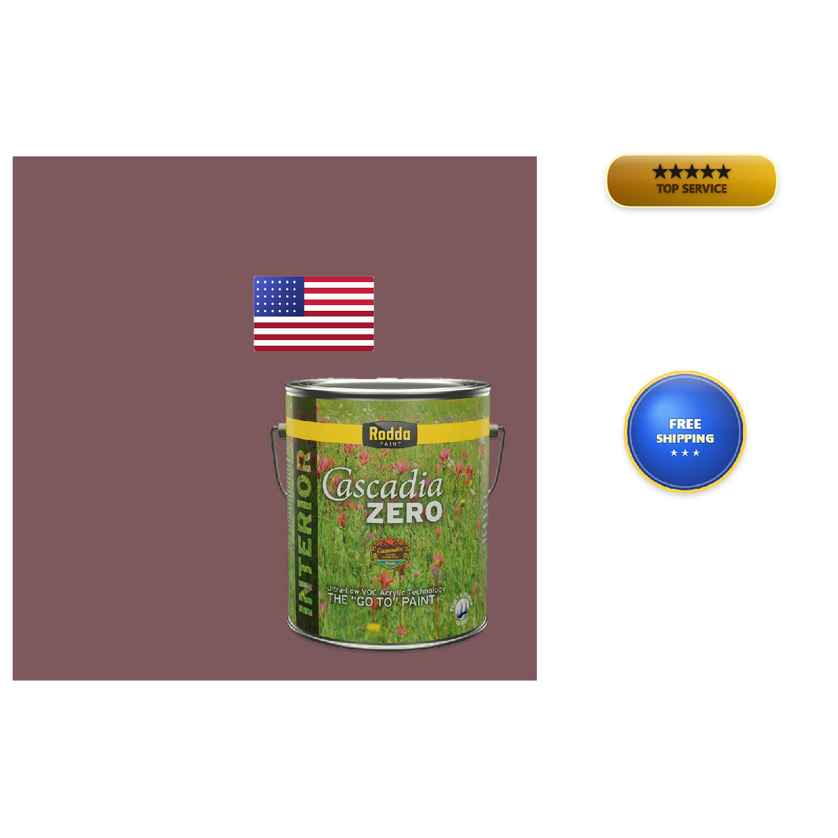 Rodda Paint Rodda Cascadia Zero Interior Flat In One 1-Gallon Kung Fu