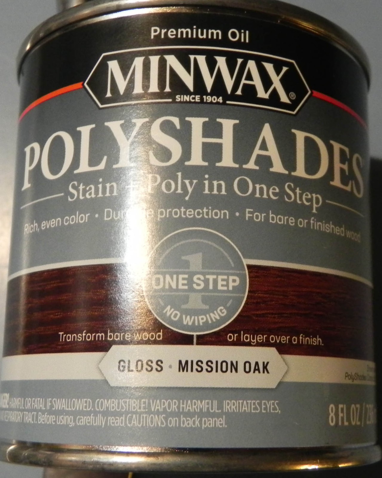 Minwax Polyshades Mission Oak Stain plus poly 8 oz One step No wiping