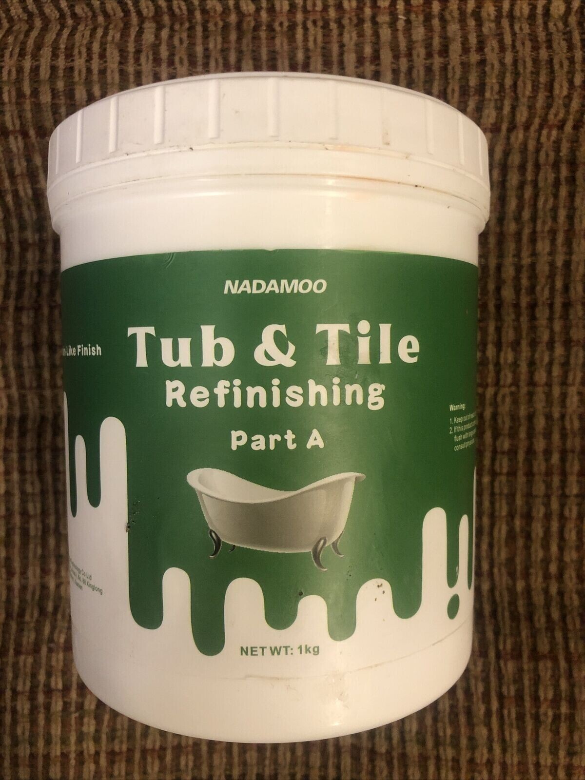 NADAMOO Tub and Tile Refinishing (Part A) DIY Sink Bathtub Repair for Porcelain