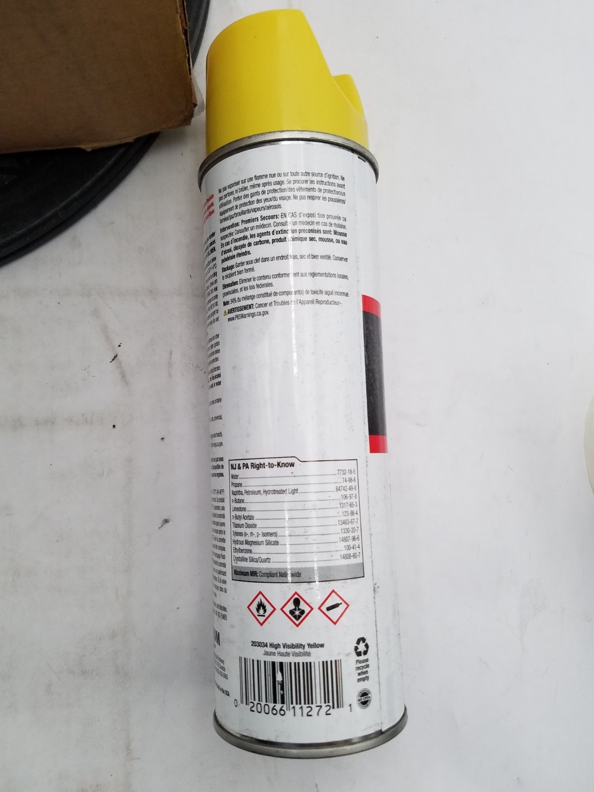 10 pack of Rust-Oleum 203034 600-700 Linear ft. Inverted Marking Paint 17 oz.
