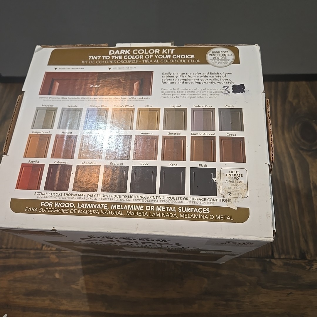 NEW In Box Rust-Oleum Cabinet Transformations Dark Kit 258240 Espresso 100 SQ FT