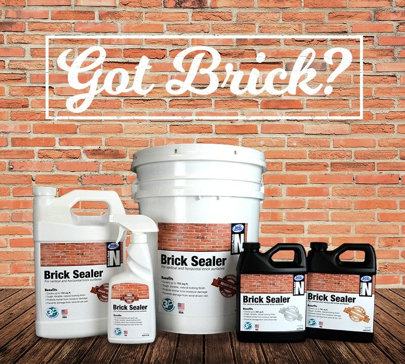 Brick Sealer and Water Repellent Premium Grade Brick Wall | Chimney | Patio