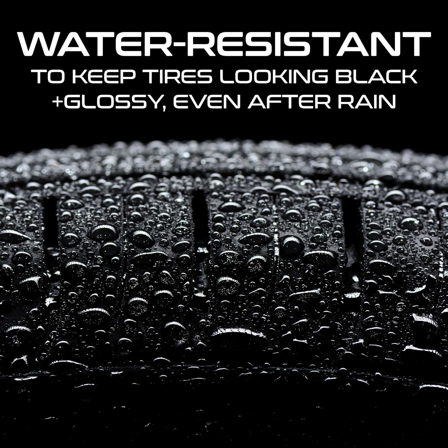 Tire Wax – Long Lasting Tire Gel for Black Glossy Tires, Water