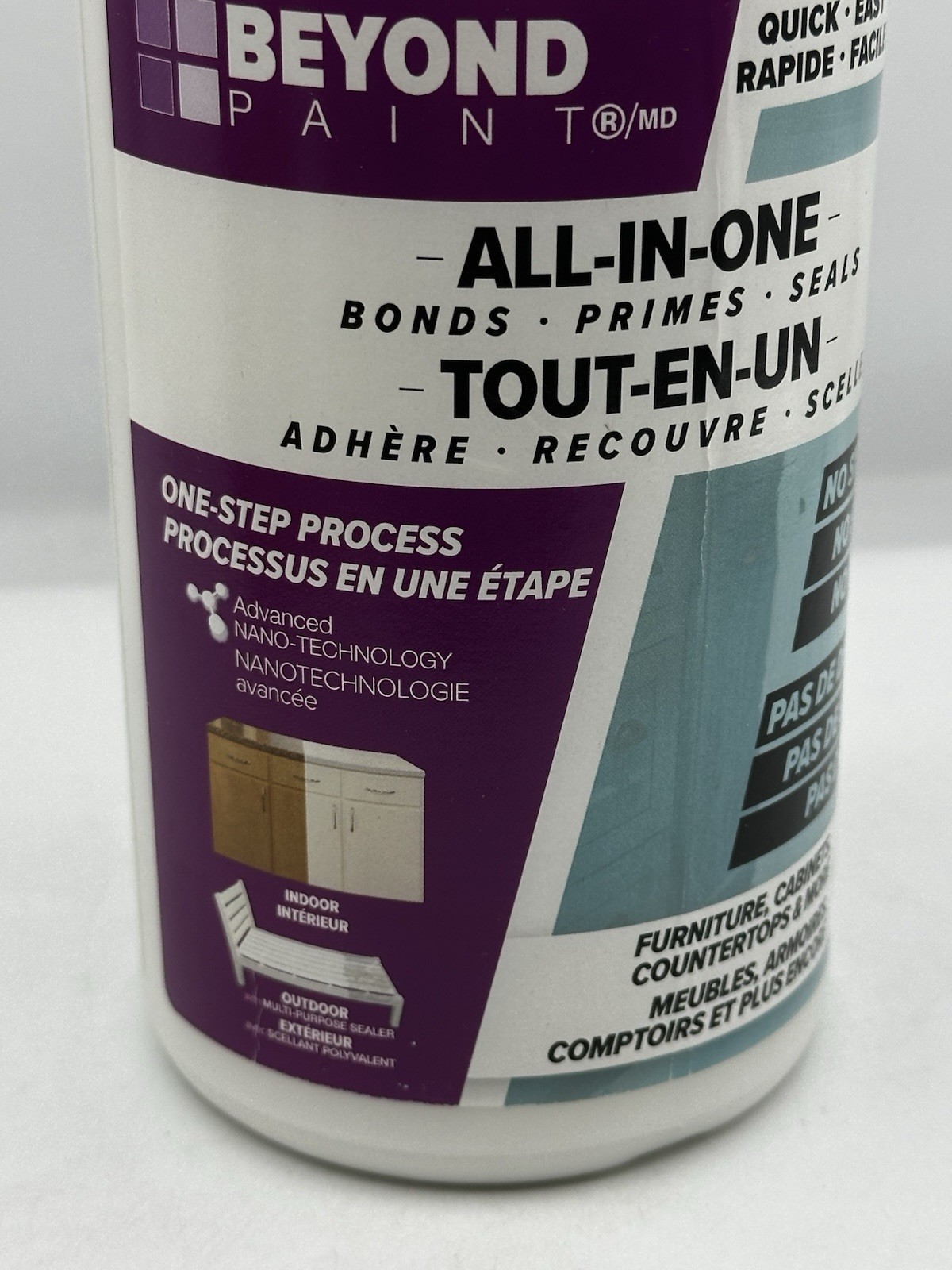Beyond Paint All-In-One Bright White Cabinet Furniture Paint Quart 32oz