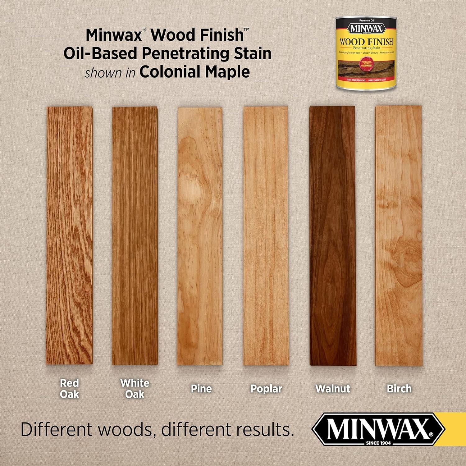 Transform Your Wood with 8 Fl Oz Colonial Maple Oil-Based Stain – Fast & Easy