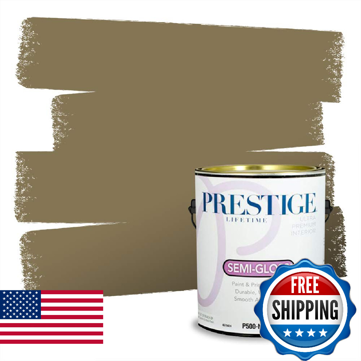 Prestige Paints P500-N-6008-4Cvp Paint And Premiumr In One Valencia Moss 1 Gallo
