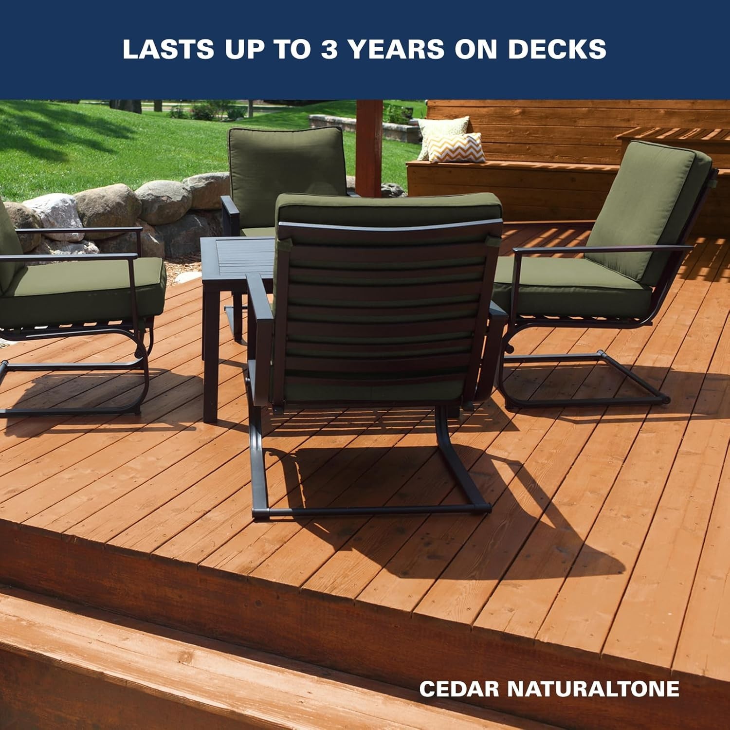 Wood Stain 1-Gallon Cedar Naturaltone Waterproofing Semi-Transparent Acrylic …