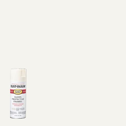 6 Pack Rust-Oleum 7789830-6PK Stops Rust Spray Paint, 12 oz, Gloss Canvas White,