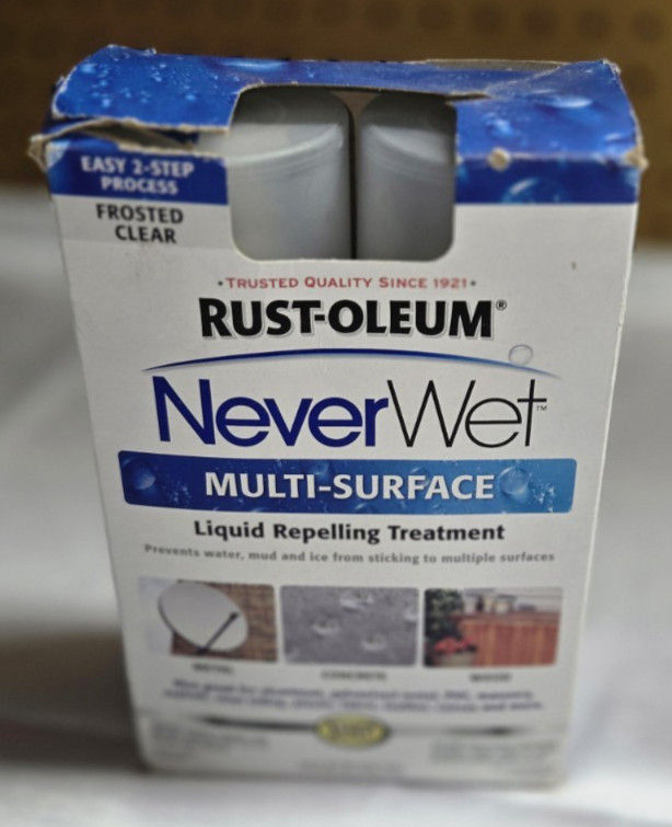 Rust-Oleum Never Wet Multi-Surface Liquid Repelling Treatment – Frosted clear