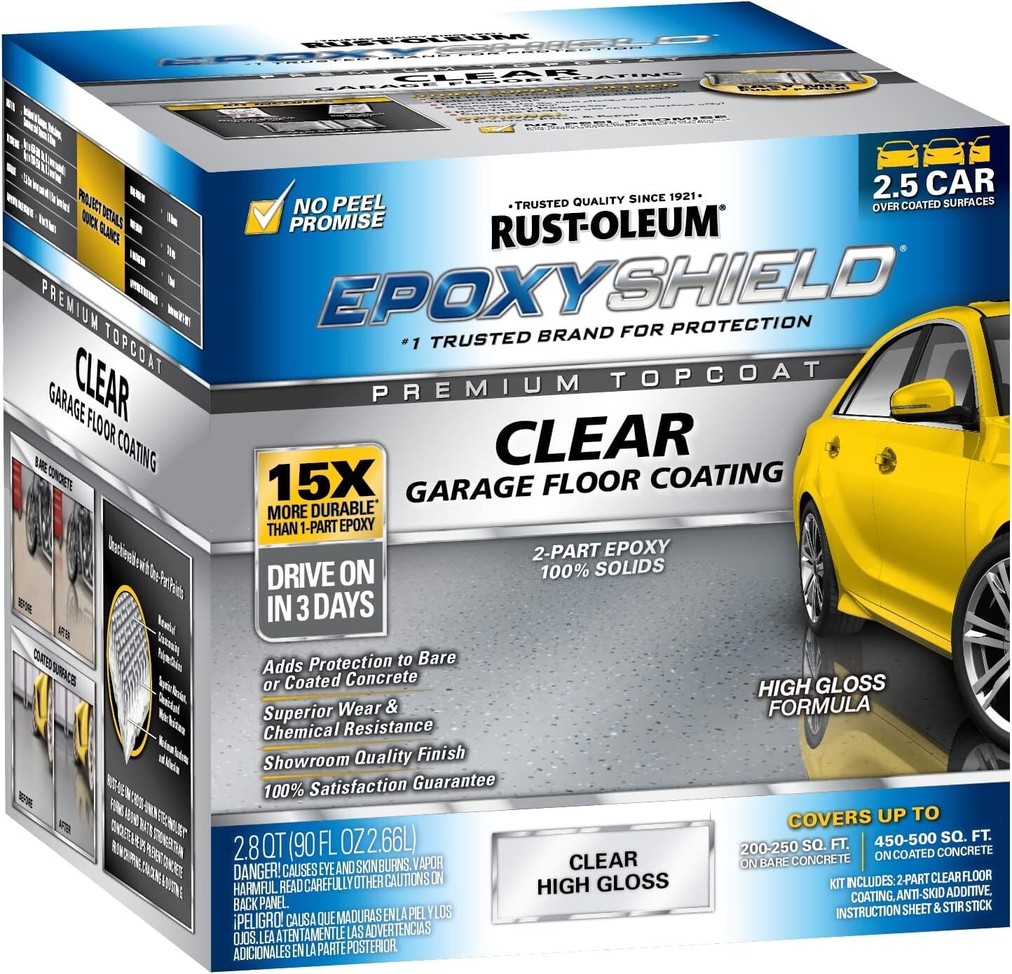 NEW – Rust-Oleum 1 gal Brands 292514 Clear EpoxyShield Premium CLEAR Coating