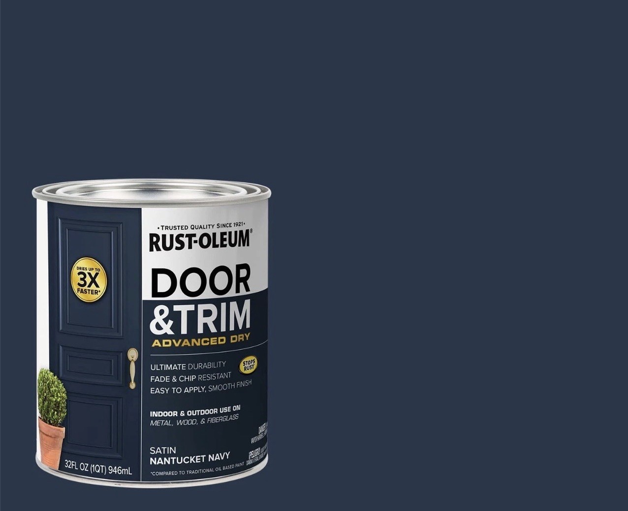 Rust-Oleum 369386 Advanced Dry 32 Fl Oz (Pack of 1), Satin Nantucket Navy