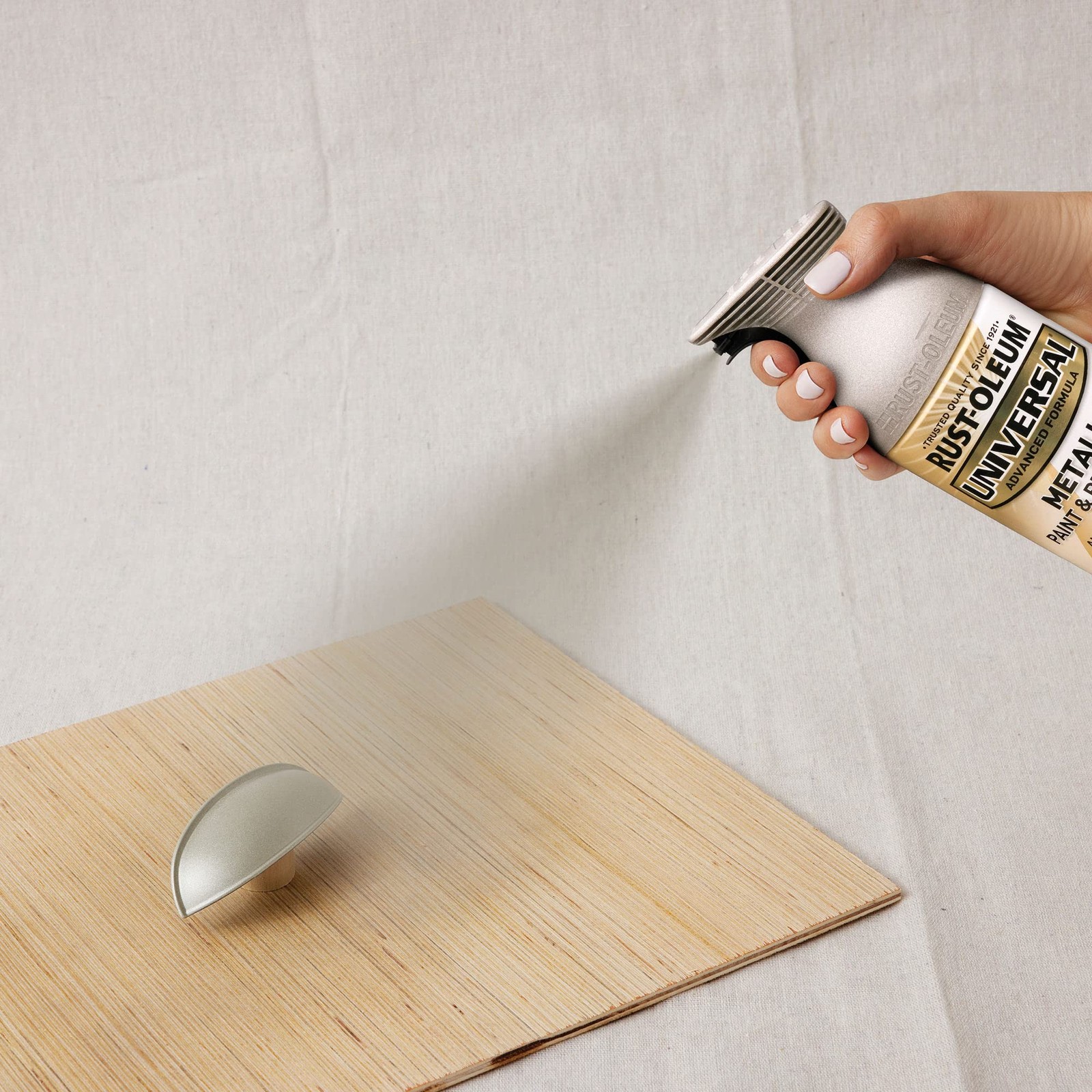 Rust Oleum Universal Satin Nickel Spray Paint 11Oz Pack Of 6 All Surface Use