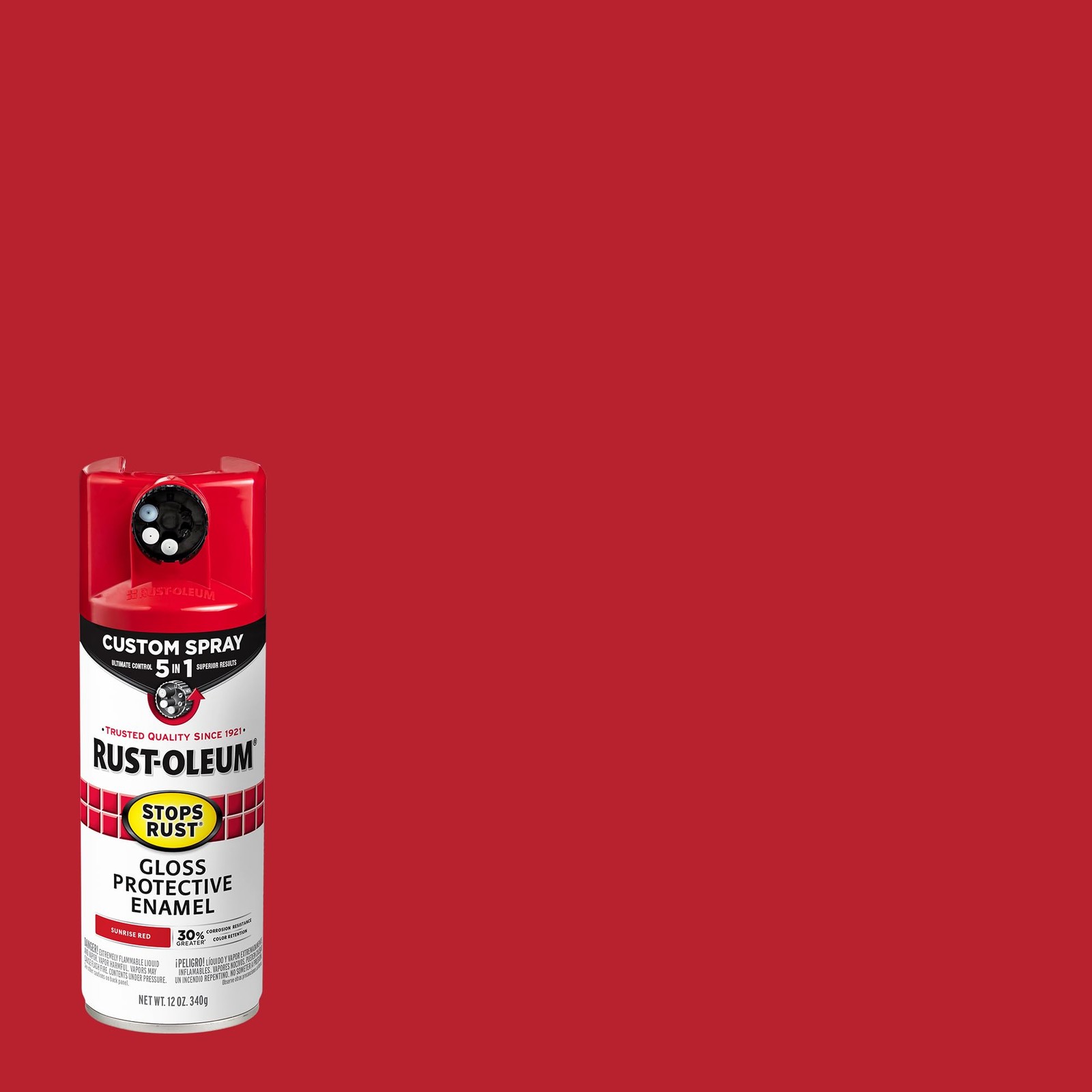 Rust Oleum Stops Rust Protective Enamel Gloss Sunrise Red Spray Paint 12 Ounce