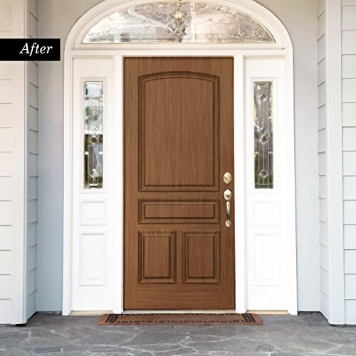 Wood Look Paint Kit for Front & Interior Doors – English Oak Finish, Easy Apply
