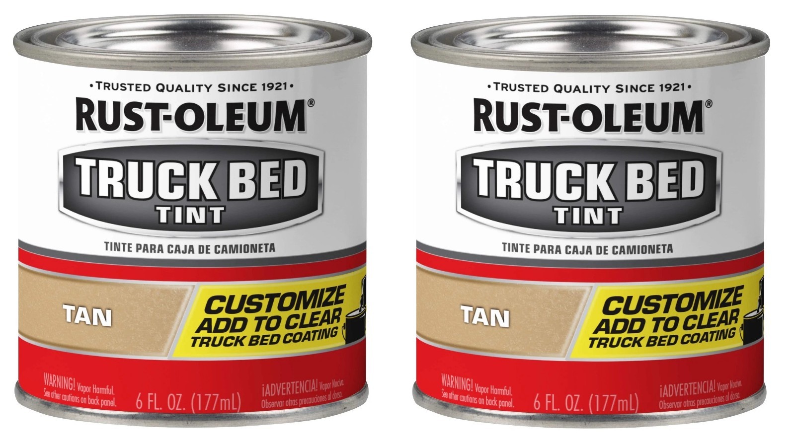 2X Rust-Oleum Truck Bed Coating Paint Tan Tint Mix TOTAL 12 oz