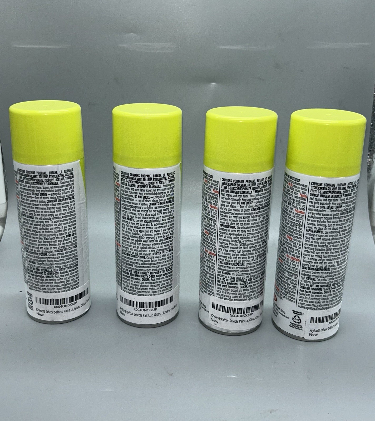 Krylon Decor Selects Spray Paint, Gloss Citrus Green, 8 Oz Lot (4)