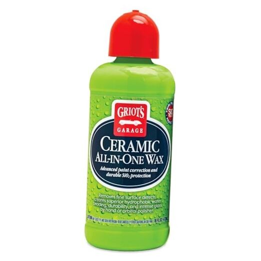 Griot’s Garage Ceramic All-In-One Wax for Car Waxing, Trucks, and RVs, Ideal
