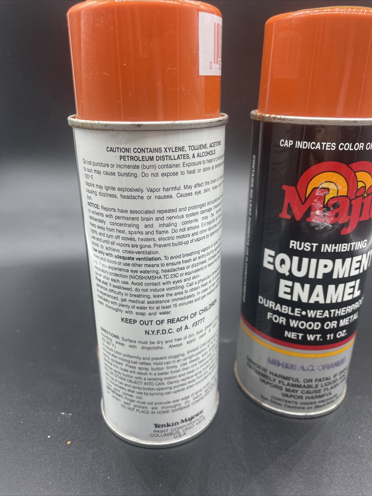 Majic Equipment Enamel Spray Vtg MS-995 AC ORANGE