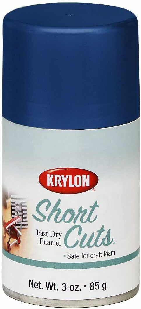 Krylon KSCS073 Short Cuts Aerosol Spray Paint, 3-Ounce, Forever Blue