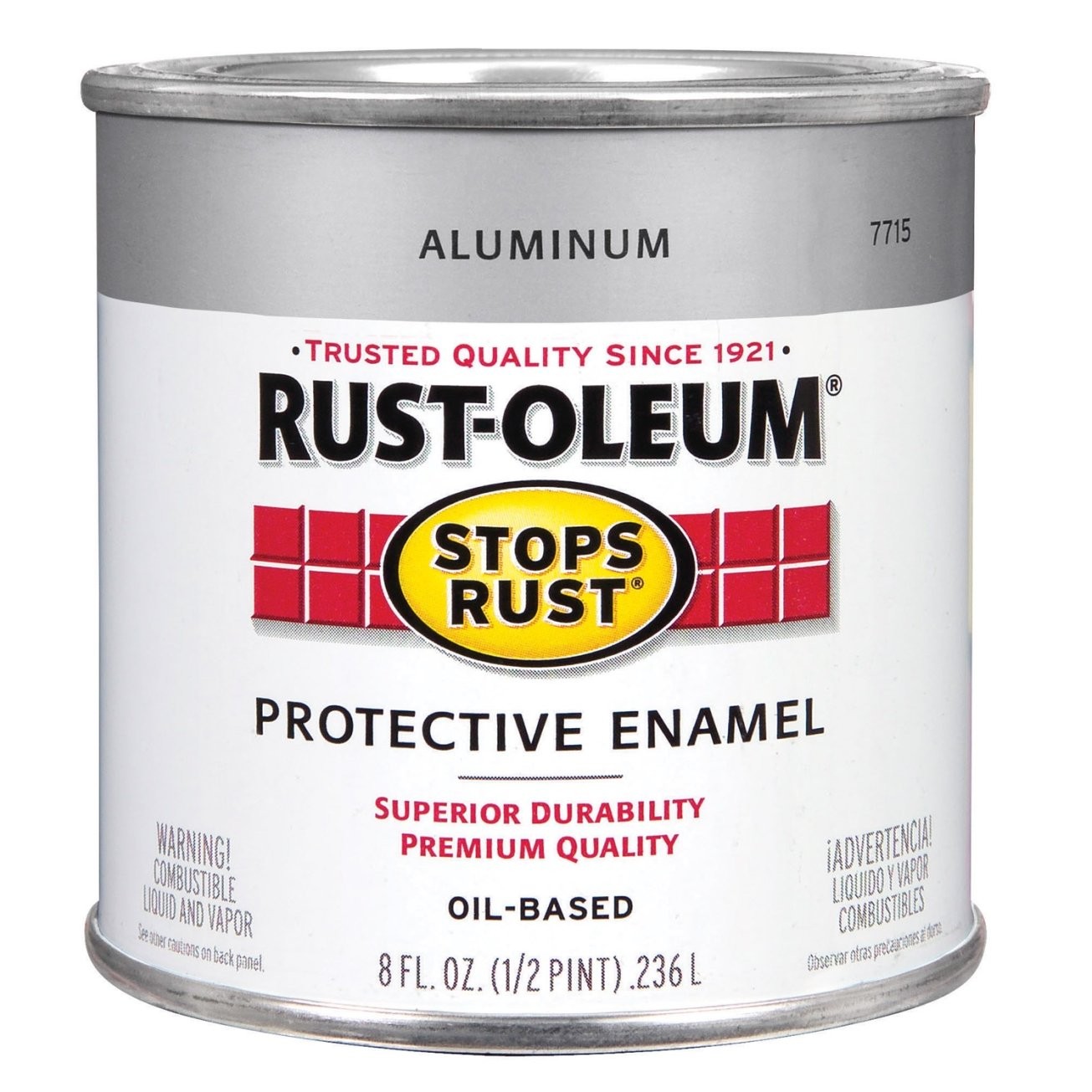 Rustoleum Metallic Oil Based Protective Enamel Paint 0.5 pt 5 oz Interior