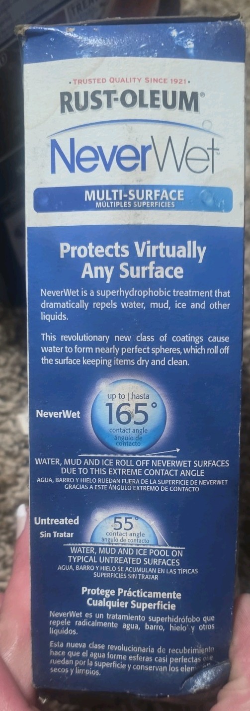 Never Wet Rust-Oleum Multi Purpose Protector Spray Kit Waterproof FROSTED CLEAR