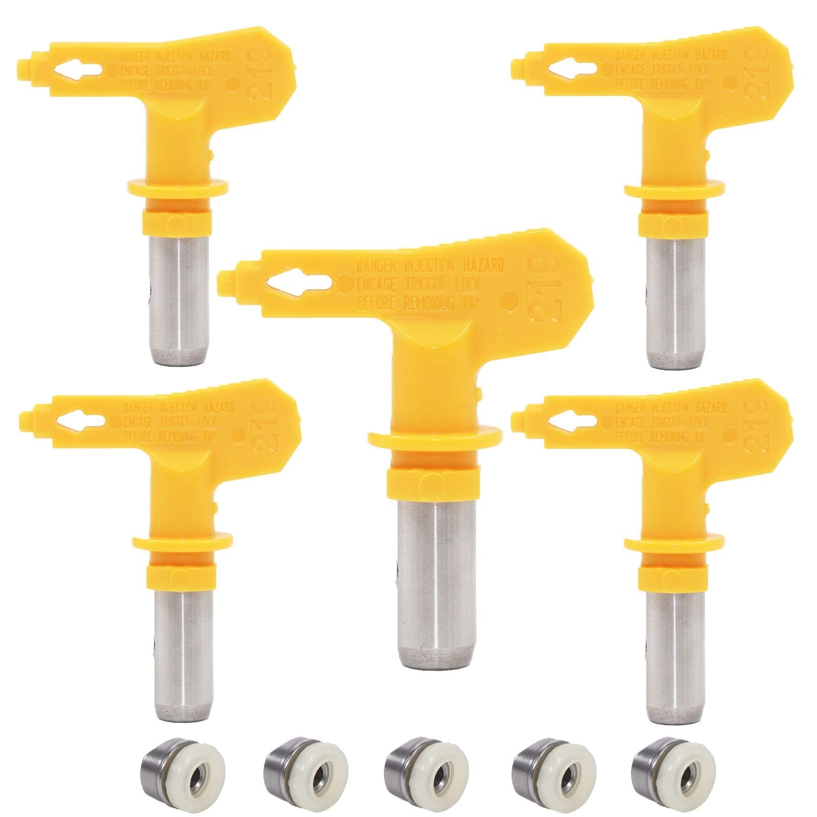 5 Pieces Airless Spray Tips for Airless Paint Sprayer,211 Spray Tip 211*5