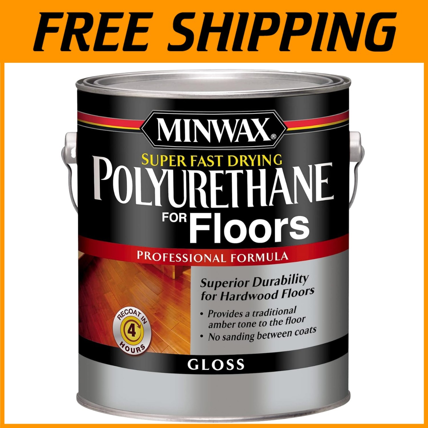 Ultra Fast-Drying Clear Gloss Polyurethane 1 Gallon for Flawless Wood Finishes#