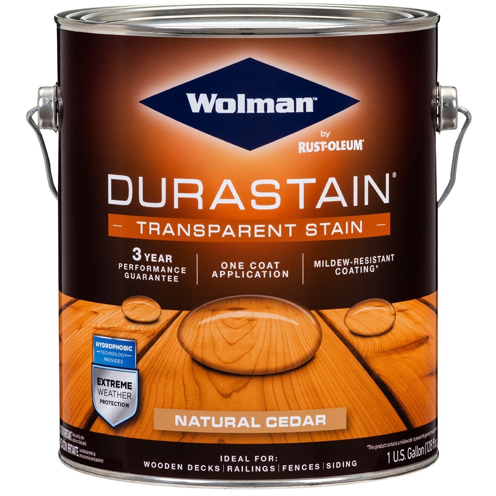 Wolman 288337 Durastain Transparent Stain Natural Cedar gal