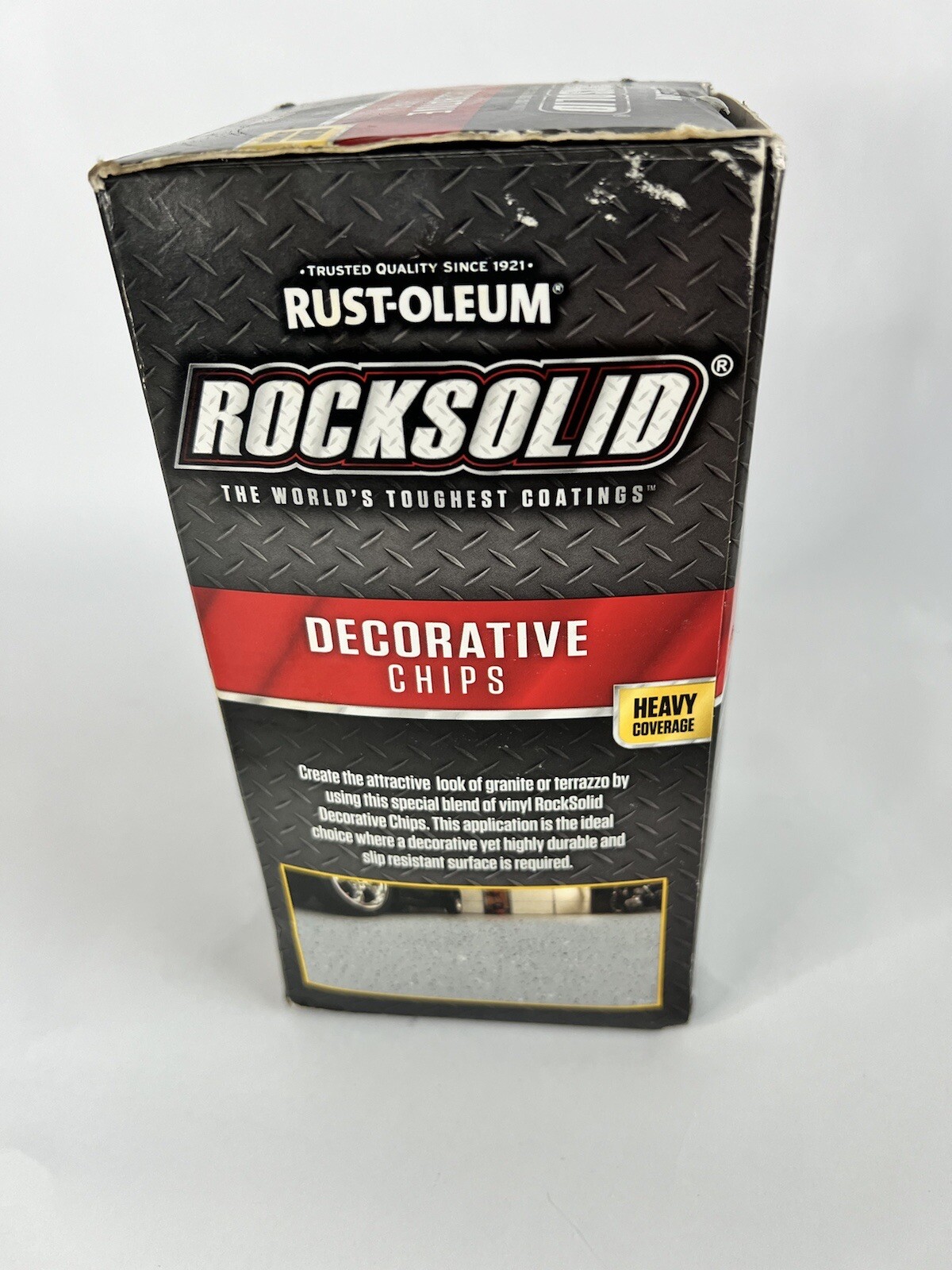 Rock Solid Rustoleum Decorative Chips Denim