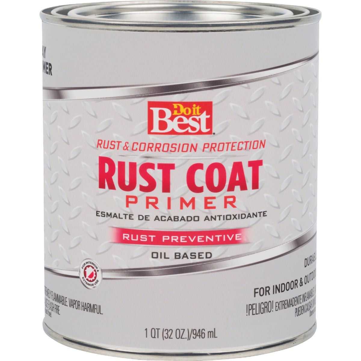Do it Best Rust Coat Enamel Primer, Gray, 1 Qt. 241070D SIM Supply, Inc. Rust