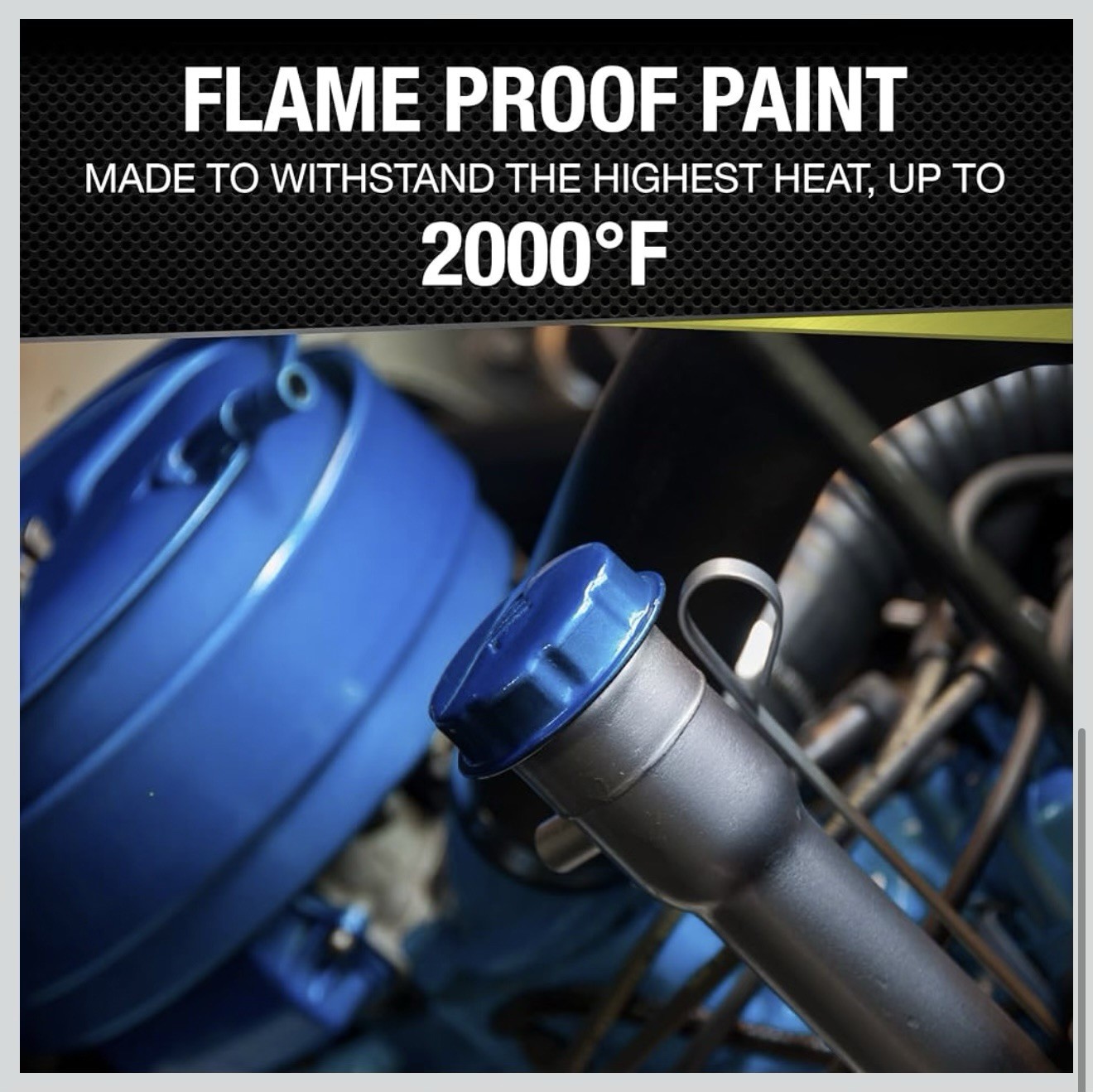 Gloss Orange High Temperature Plastic Paint 200F No Peel Air Intake Shroud Spray